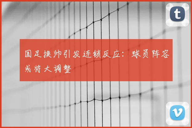 国足换帅引发连锁反应:球员阵容或将大调整